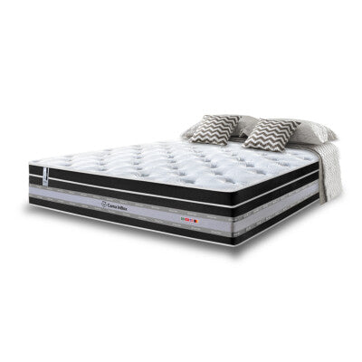 Colchão Queen Molas Ensacadas Euro Pillow 158x198x40 Cama inBox Supreme Confort Gel Living