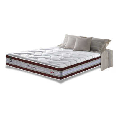 Colchão Queen de Molas Ensacadas D33 Cama inBox Select Firme 158x198x32 Café