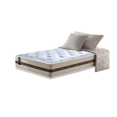 Colchão Solteiro de Molas Ensacadas D33 com Pillow TOP Cama inBox Select 88x188x32 Bege