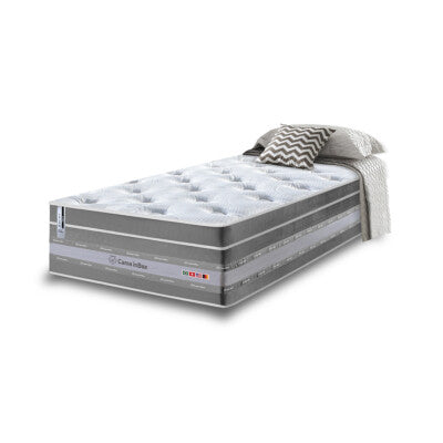 Colchão Solteiro Molas Ensacadas Euro Pillow 88x188x40 Cama inBox Supreme Confort Gel Living