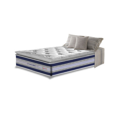 Colchão Solteiro Molas Ensacadas Euro Pillow 88x188x40 Cama inBox Supreme Confort Gel Living