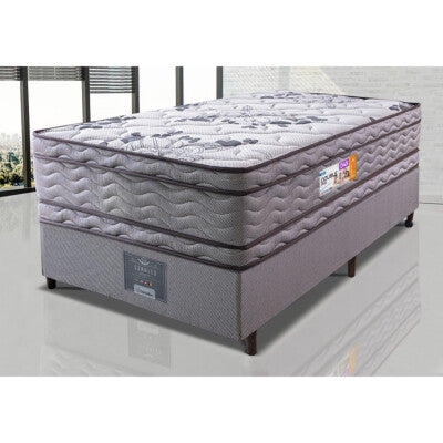 Cama Box Solteiro Colchão Pillow Top + Box 88x188x70 Molas Ensacadas Cama inBox Abstrato