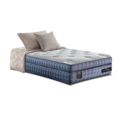 Colchão Solteiro Molas Ensacadas Euro 88x188x32 Cama inBox Ocean Bege