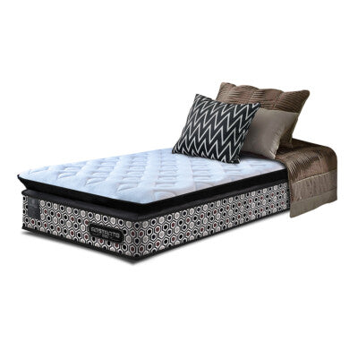 Colchão Solteiro Molas Ensacadas Euro 88x188x32 Cama inBox Ocean Bege