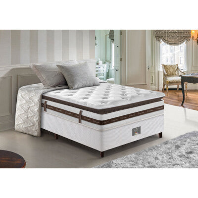 Cama Box Solteiro Colchão OrtoFirm + Box 88x188x67 One Face Espuma D33 Dourado