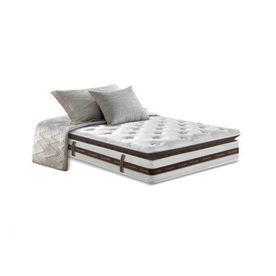 Colchão Solteiro Molas Ensacadas Euro 88x188x32 Cama inBox Ocean Bege