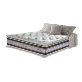Colchão Casal de Molas Ensacadas D33 com Pillow TOP Cama inBox Select 138x188x32 Café