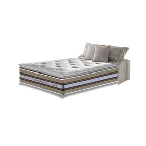 Colchão Solteiro de Molas Ensacadas D33 com Pillow TOP Cama inBox Select 88x188x32 Bege