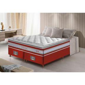 Cama Box King Colchão OrtoFirm Black + Box 193x203x71 Double Face Espuma D33 Preto