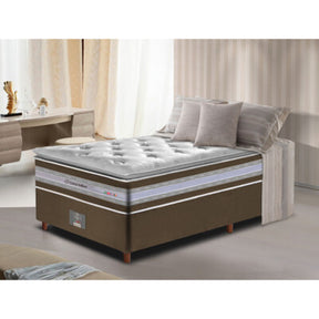 Cama Box Solteiro Colchão OrtoFirm Black + Box 88x188x67 One Face Espuma D33 Preto