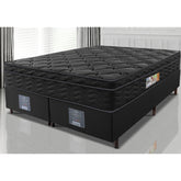 Cama Box King Colchão OrtoFirm Black + Box 193x203x67 One Face Espuma D33 Preto