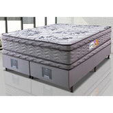 Cama Box King Colchão OrtoFirm + Box 193x203x71 Double Face Espuma D45 Cinza