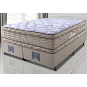Cama Box Queen Colchão OrtoFirm Black + Box 158x198x71 Double Face Espuma D33 Preto