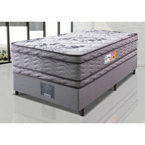 Cama Box Solteiro Colchão Pillow Top + Box 88x188x70 Molas Ensacadas Cama inBox Abstrato