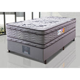 Cama Box Solteiro Colchão OrtoFirm + Box 88x188x71 Double Face Espuma D45 Cinza
