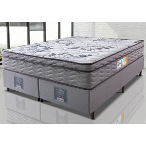 Cama Box King Colchão Pillow Top + Box 193x203x70 Molas Ensacadas Cama inBox Abstrato