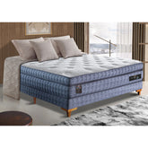 Cama Box Casal Colchão Euro Pillow + Box 138x188x70 Molas Ensacadas Cama inBox Supreme Confort Gel Living
