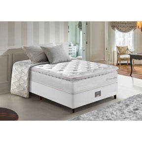 Cama Box Solteiro Colchão OrtoFirm + Box 88x188x67 One Face Espuma D45 Cinza