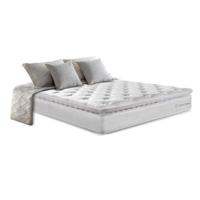 Colchão Casal com Molas Ensacadas Cama inBox Wonderful Branco 138x188x32